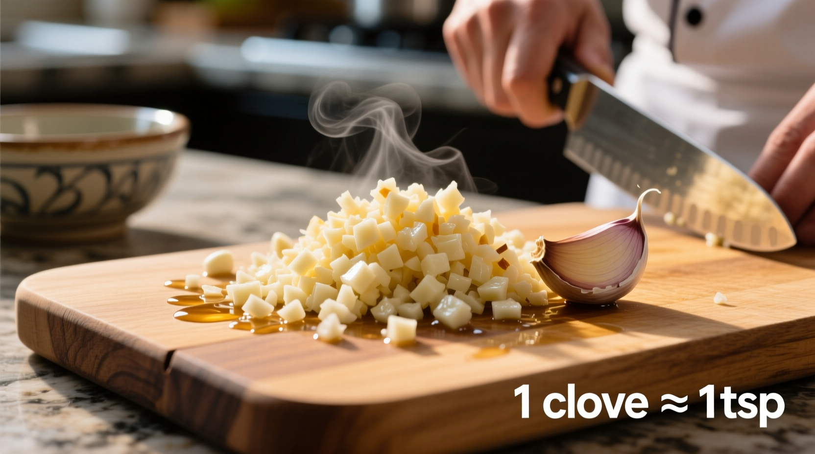 1 gehackte Knoblauchzehe: Exakte Menge & Profi-Tipps