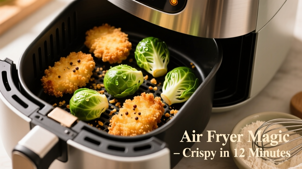 Crispy Breaded Brussels Sprouts in Air Fryer