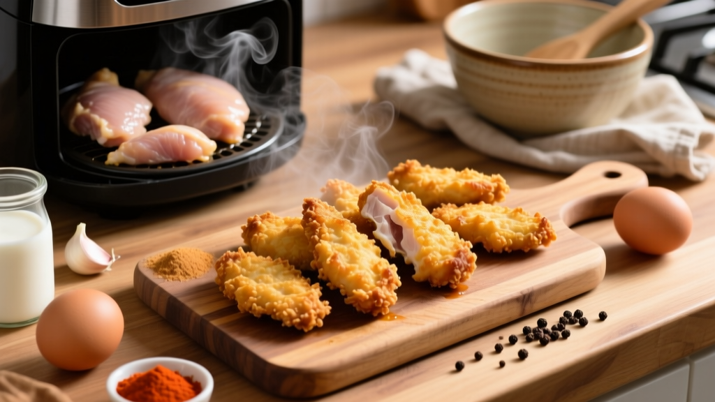 Air Fryer Buttermilk Chicken Tenders: Crispy & Juicy