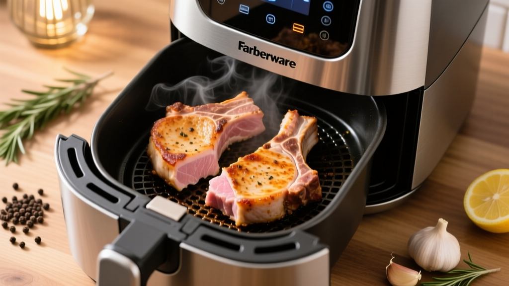 Crispy Juicy Pork Chops in Farberware Air Fryer