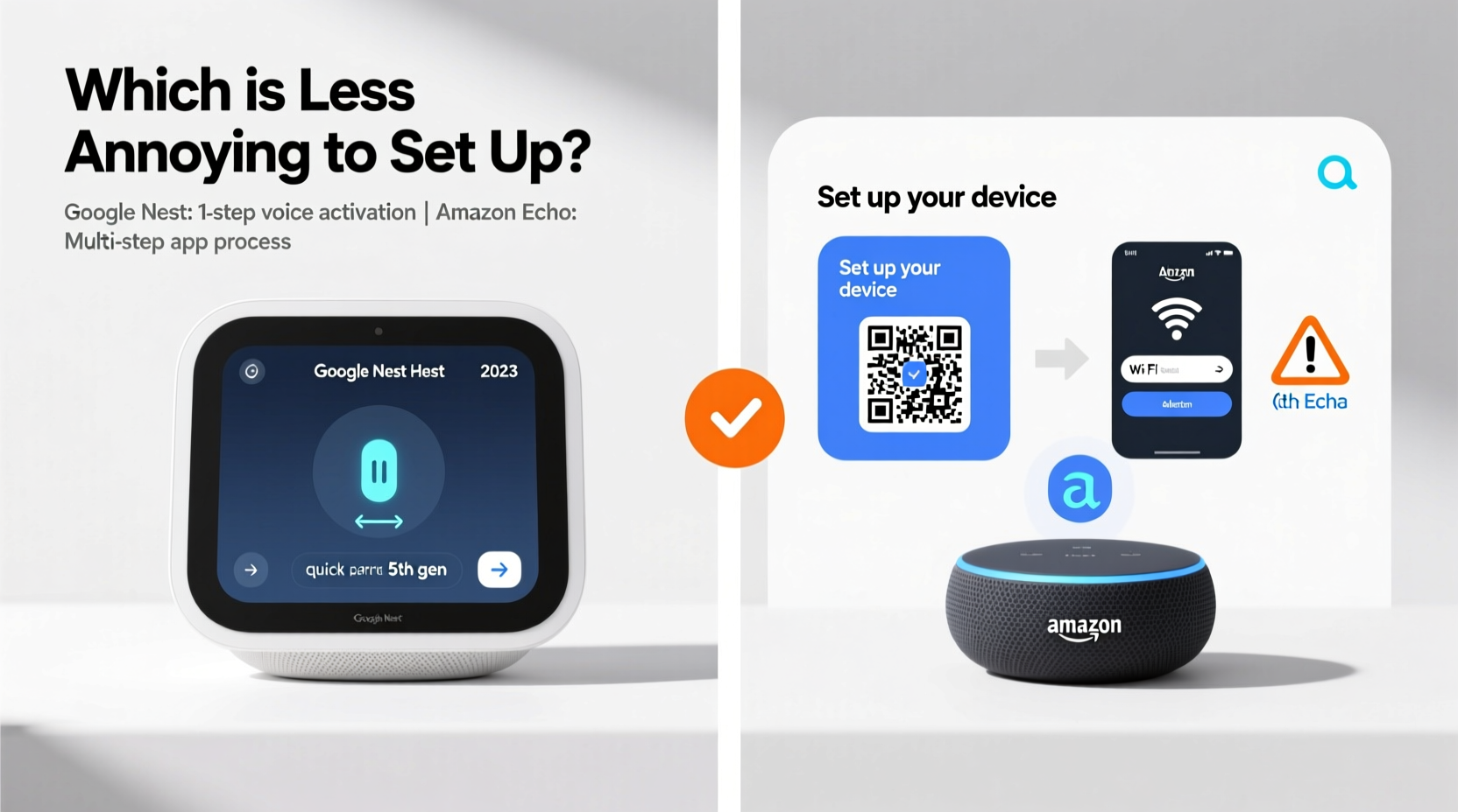 google nest vs amazon echo which smart home ecosystem is actually less annoying to set up