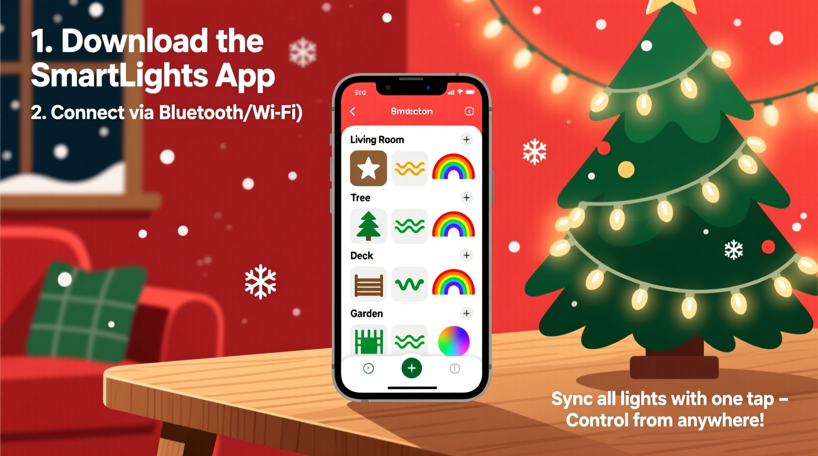 how to use your smartphone to control multiple sets of christmas lights