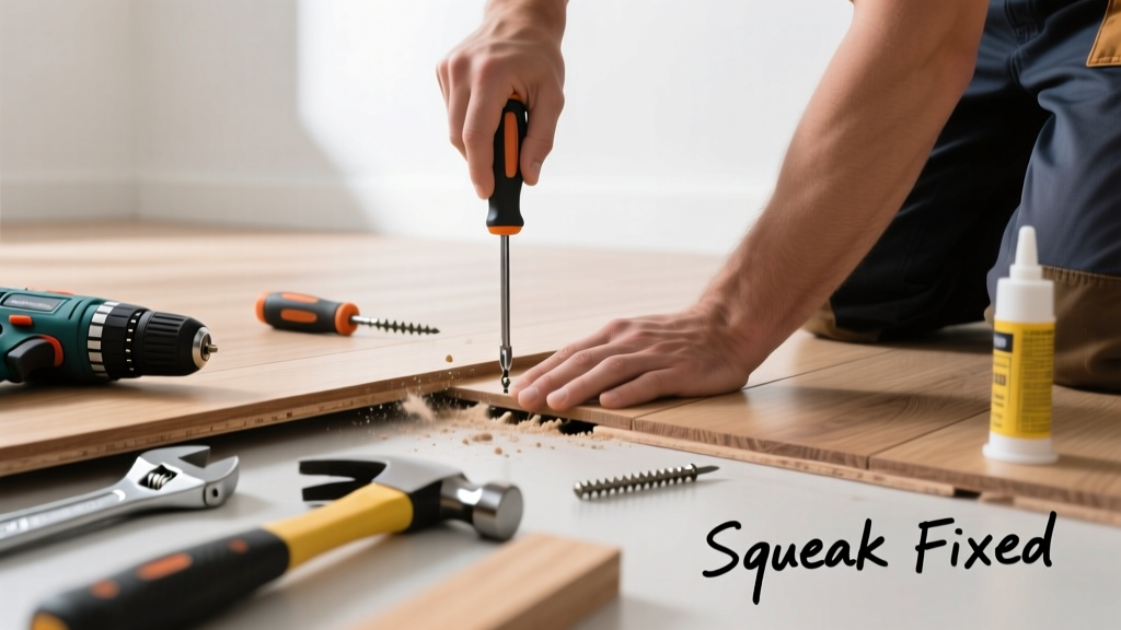 Fix a Squeaky Floor Making Unusual Noise