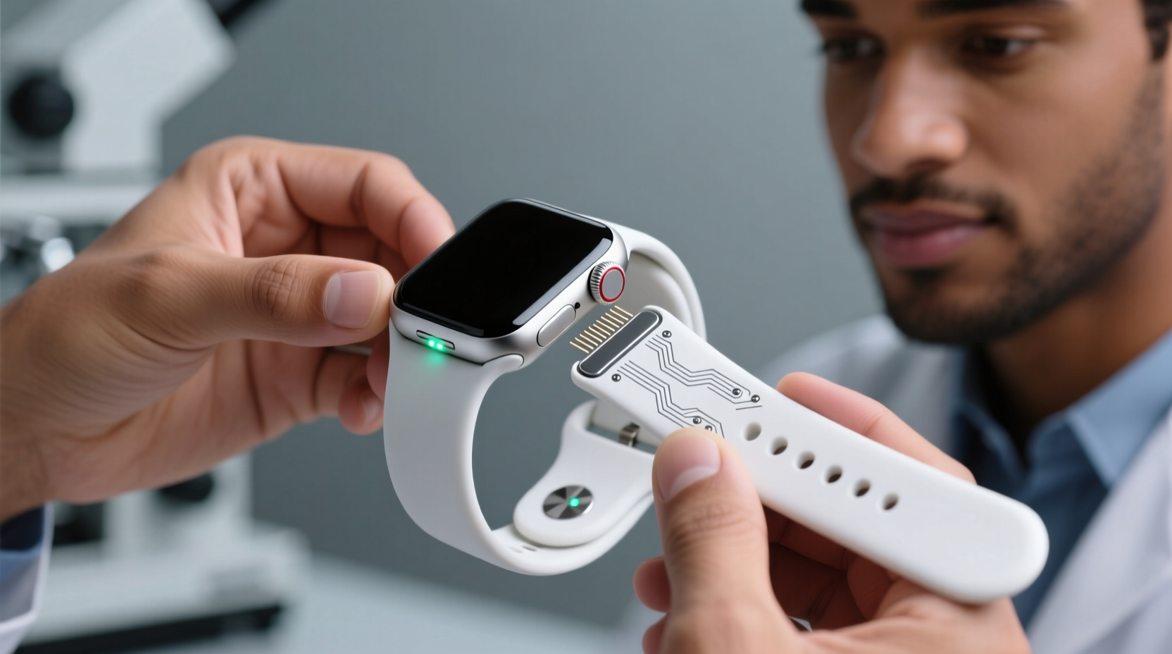 how to clean a smartwatch band with sensors safely