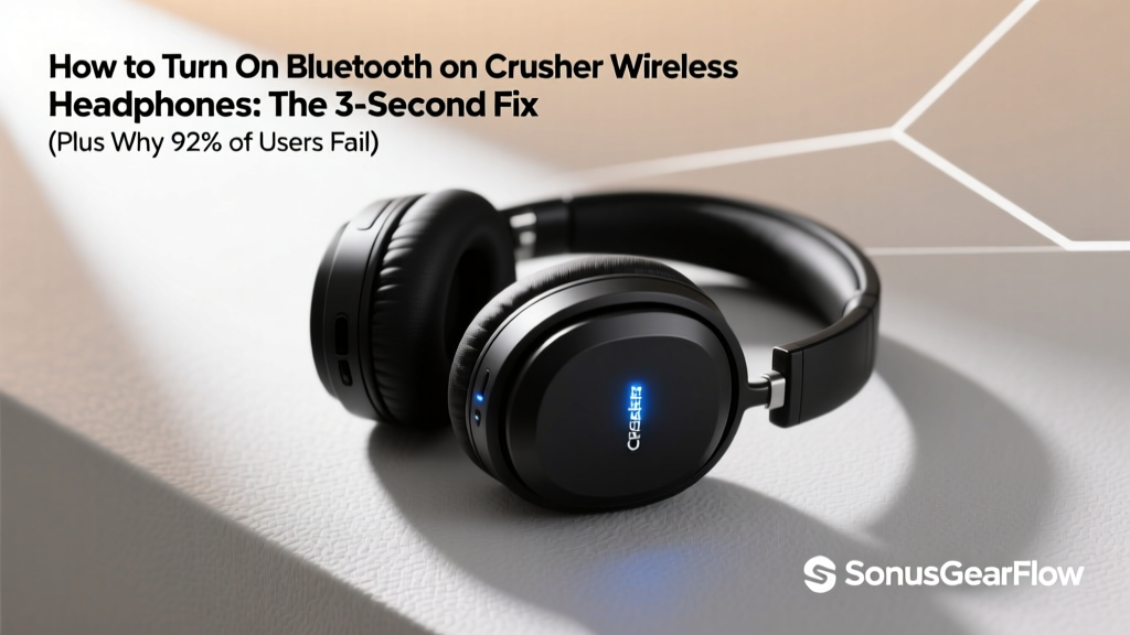 Crusher Wireless Headphones Bluetooth Setup Guide