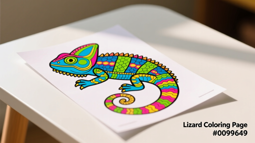 Lizard Coloring Pages_0099649: Safety, Educational Value, and Developmental Impact for Children Ages 3–8