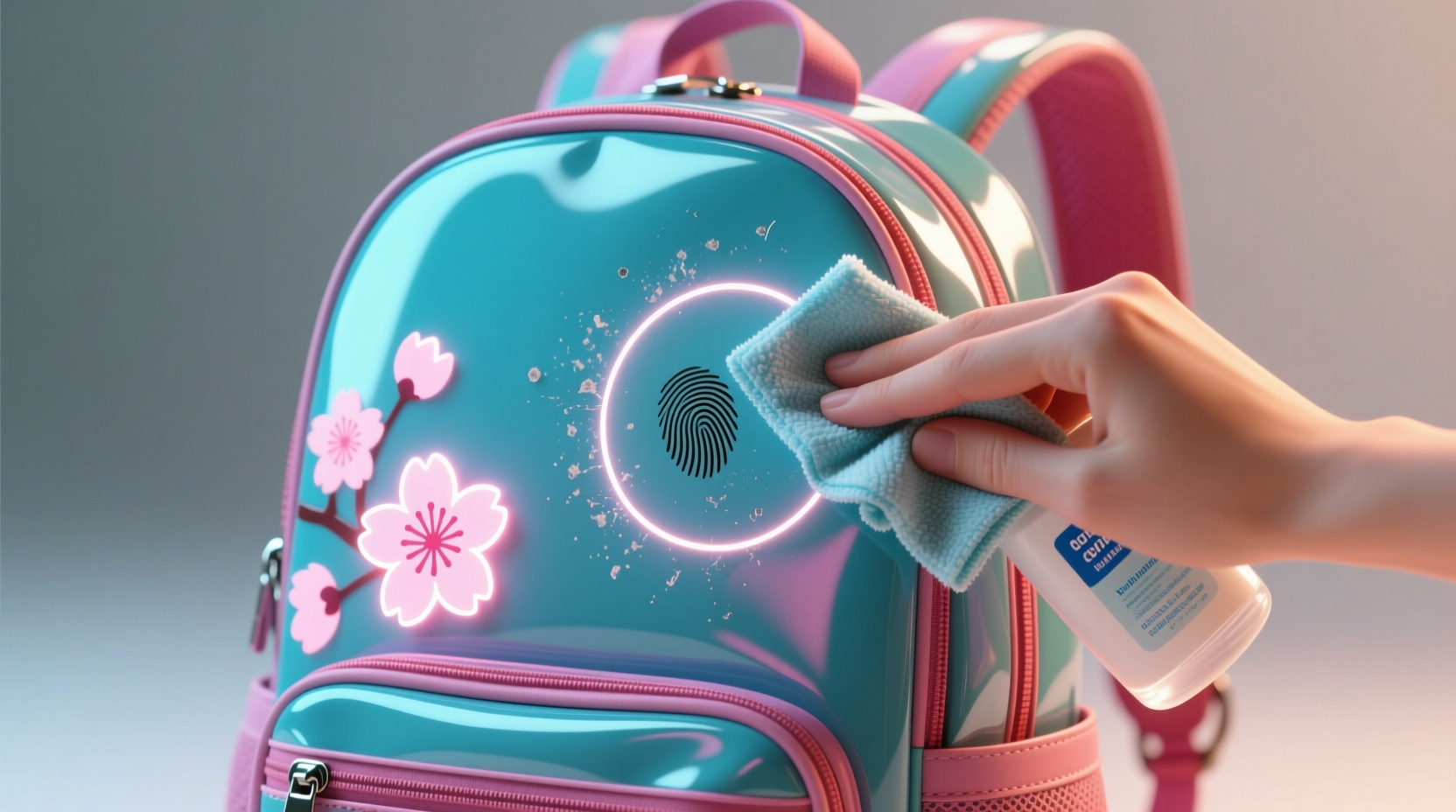 how to clean anime backpacks with pvc accents