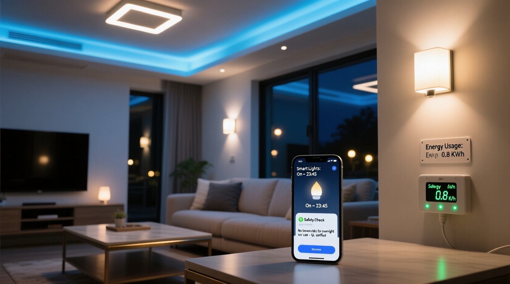 is it safe to leave smart lights on overnight potential risks