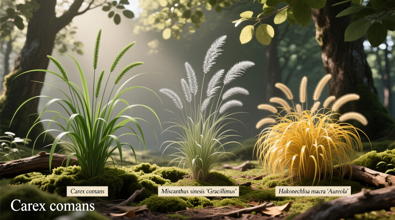 are there any ornamental grasses that will grow in partial shade