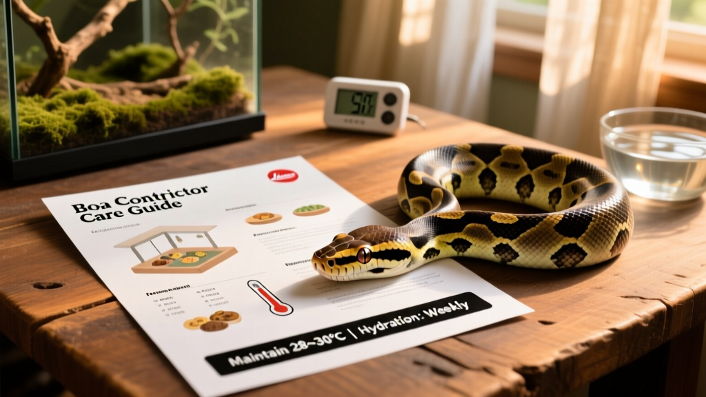 Boa Constrictor Care Sheet