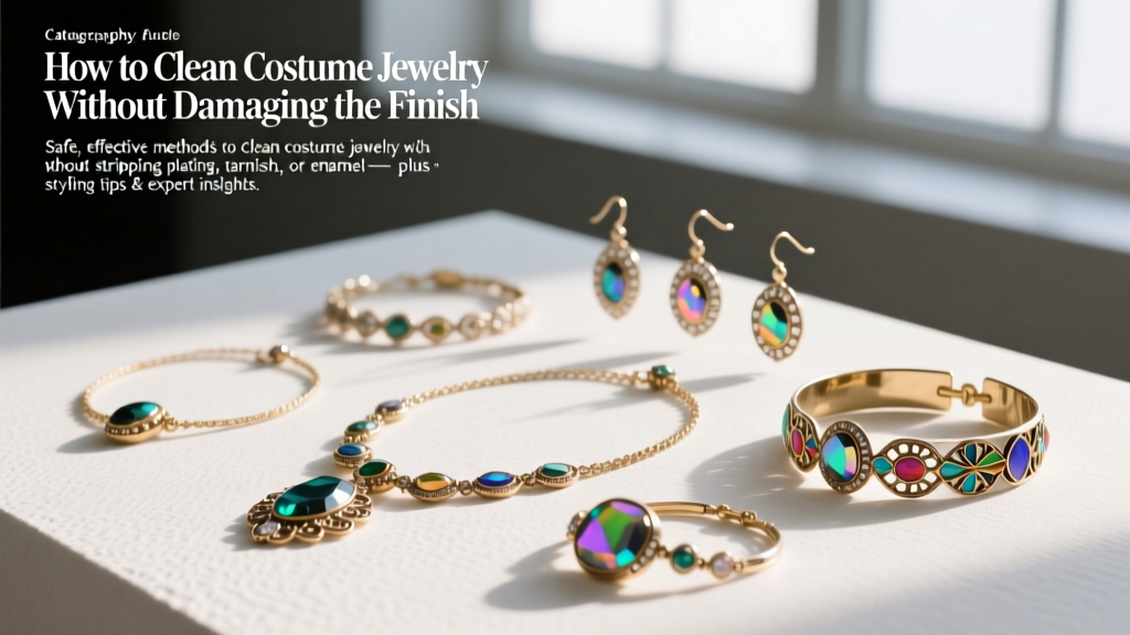 How to Clean Costume Jewelry Without Damaging the Finish