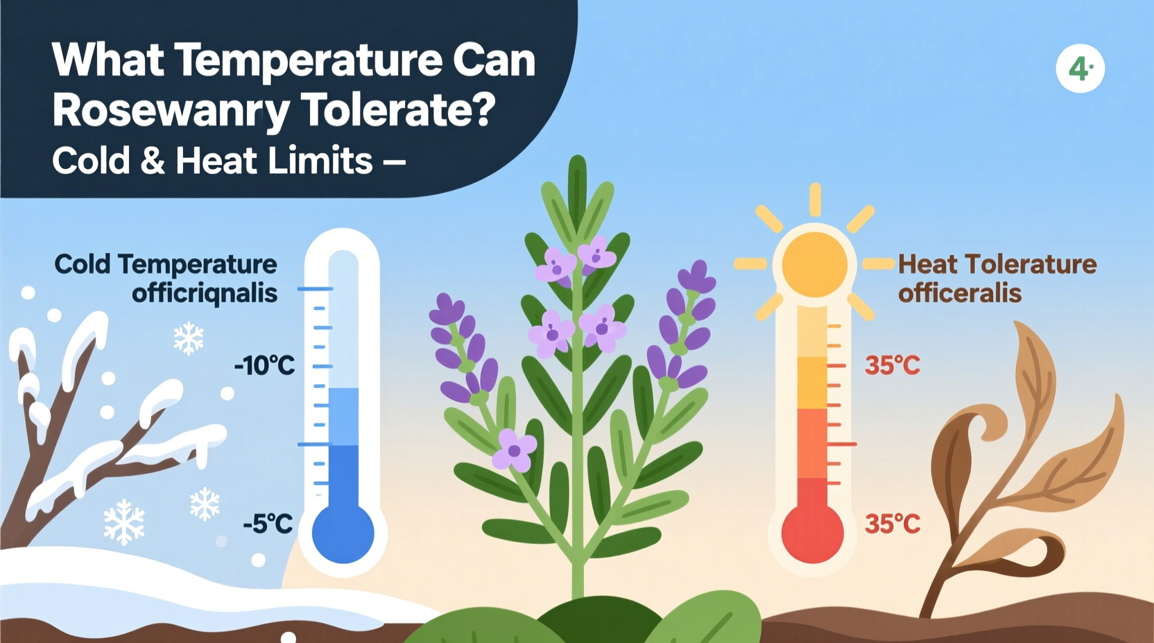Rosemary Temperature Limits: -10°F to 95°F | TheHomeSprouts