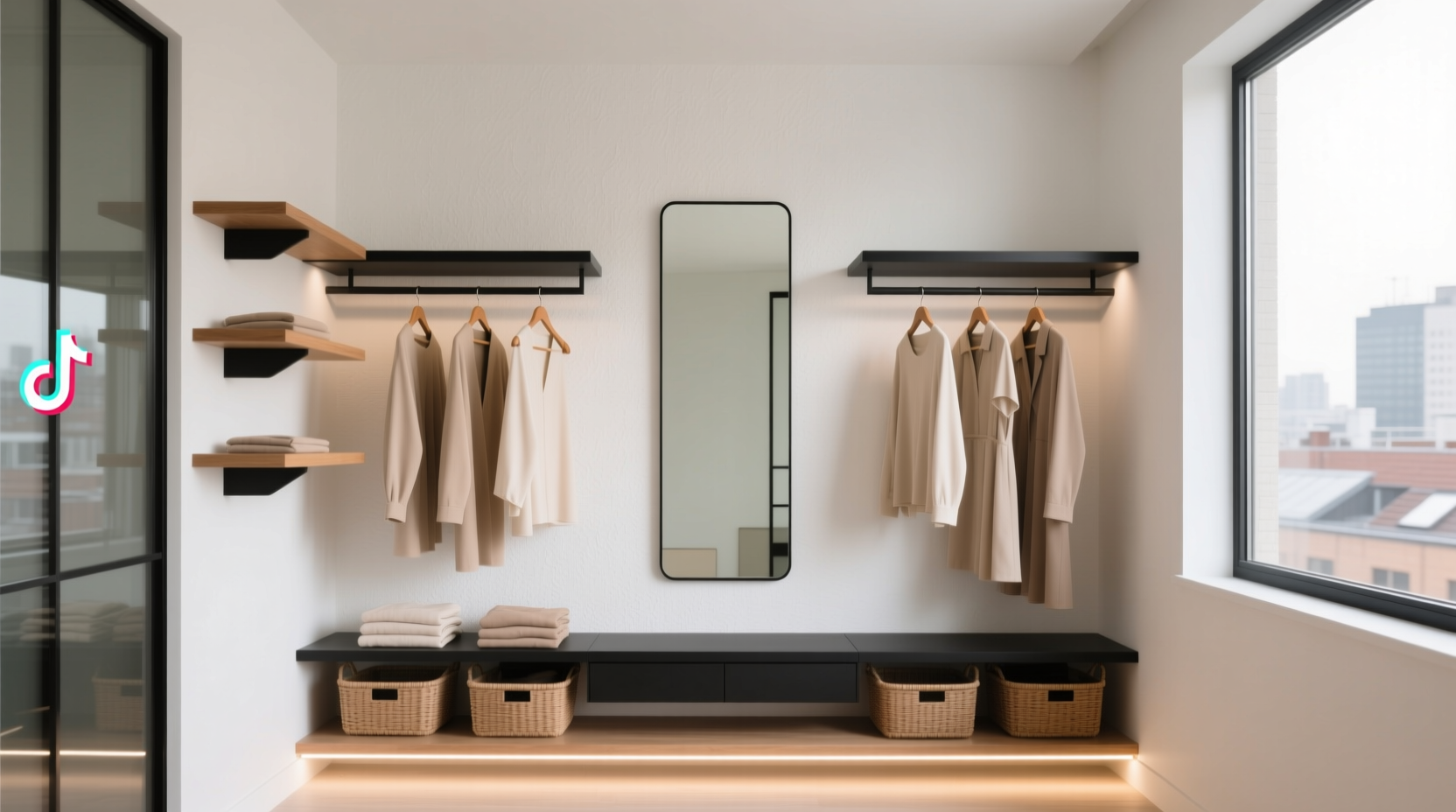 minimalist closet organization for tiktok