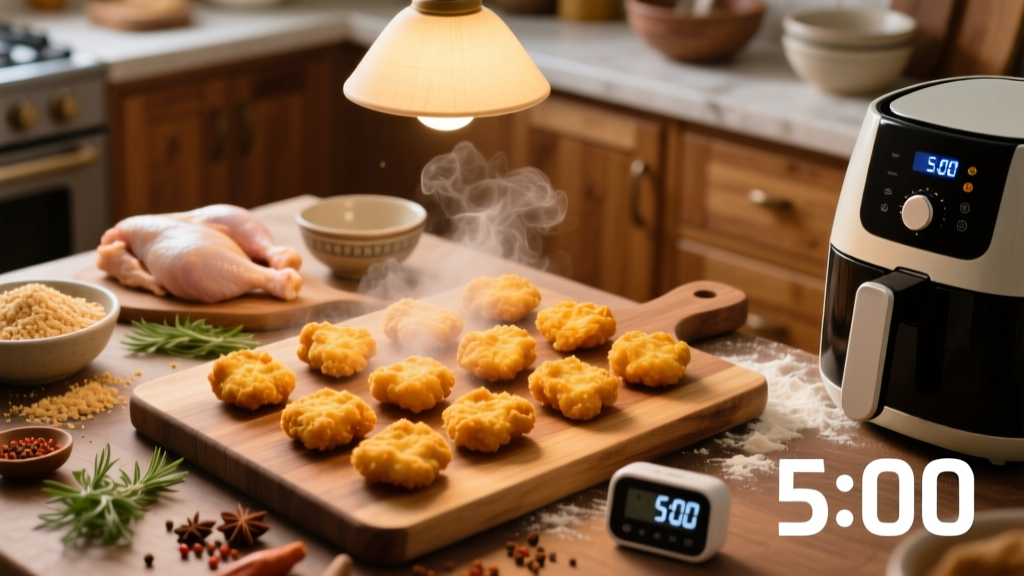 Perfect Frozen Chicken Nuggets in Air Fryer Oven
