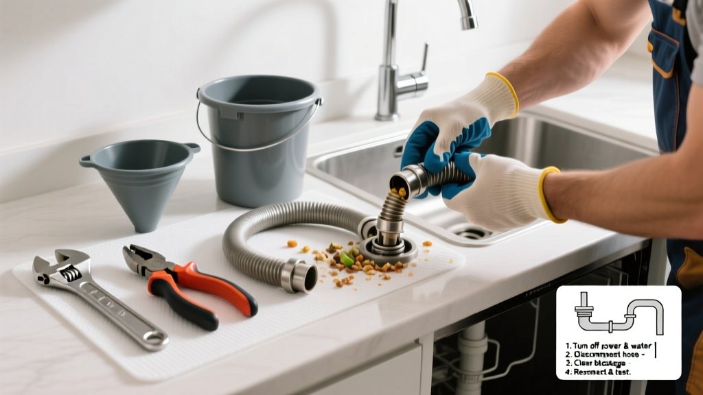 Fix a Clogged Dishwasher Drain Hose: Step-by-Step Repair