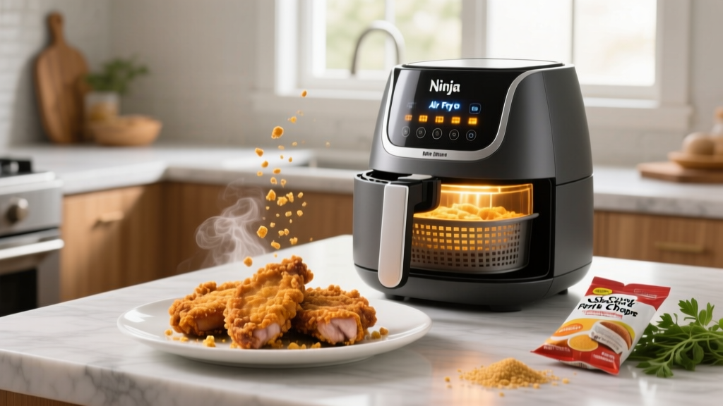 Crispy Shake & Bake Pork Chops in Ninja Air Fryer