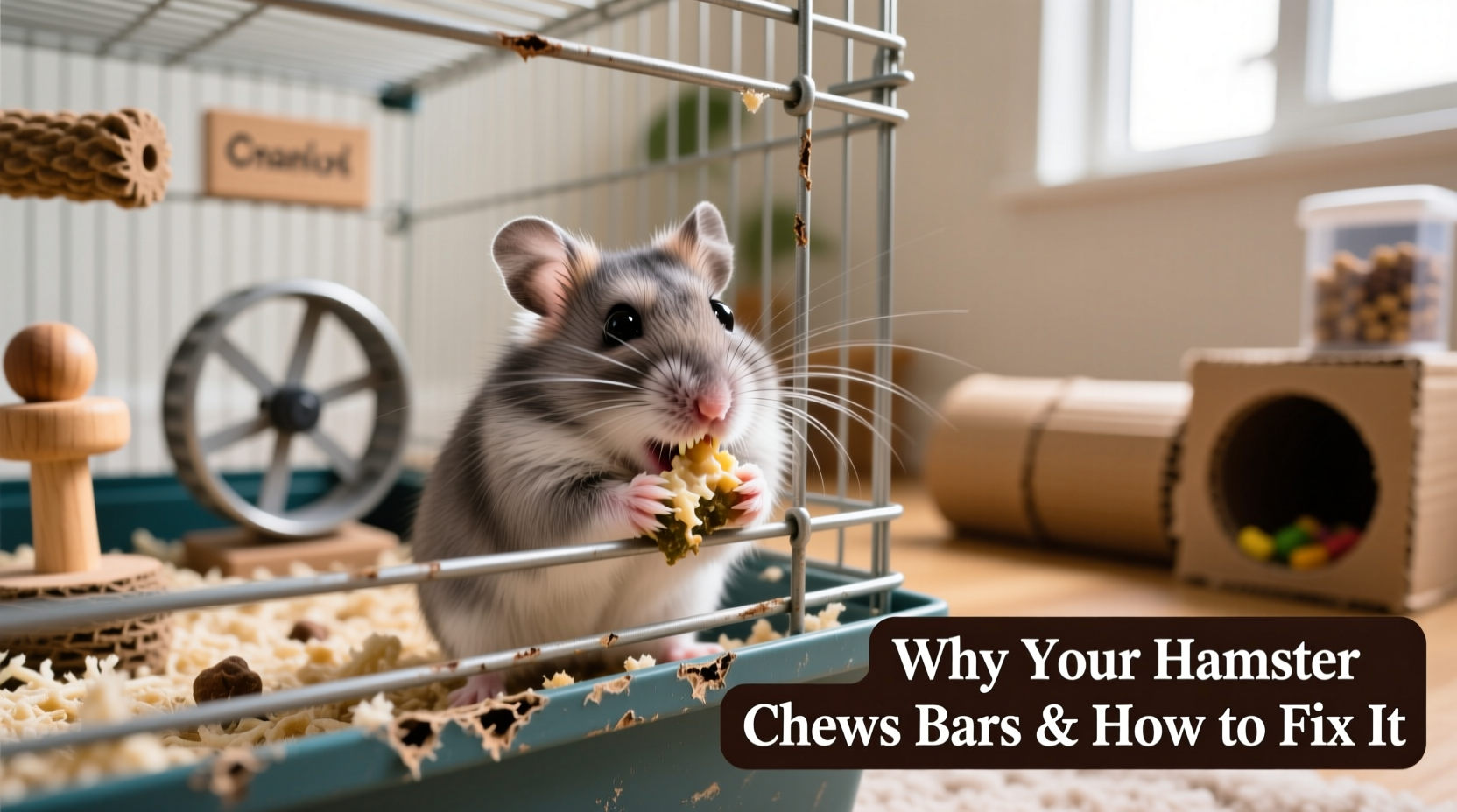 Picture of Why Is My Hamster Chewing Cage Bars And How To Provide Better Enrichment