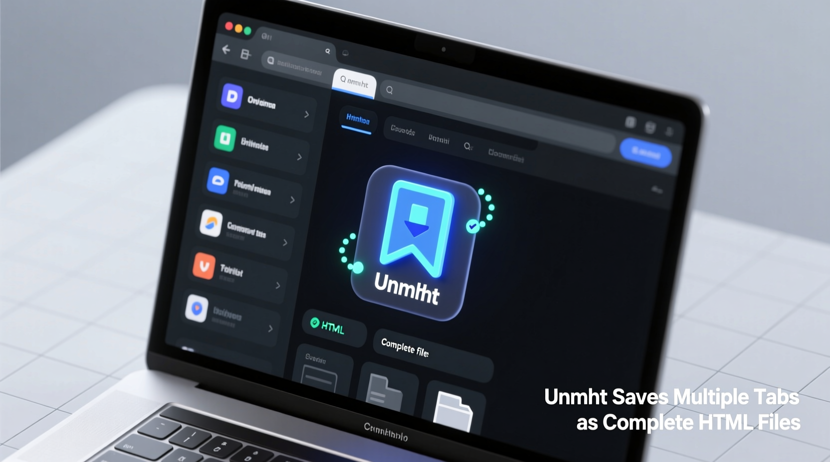 unmht saves multiple tabs as complete html files