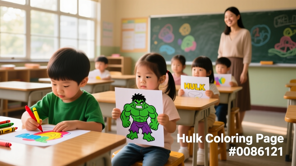Why Hulk Coloring Pages Toddler_0086121 Are Developmentally Powerful for 2–4-Year-Olds