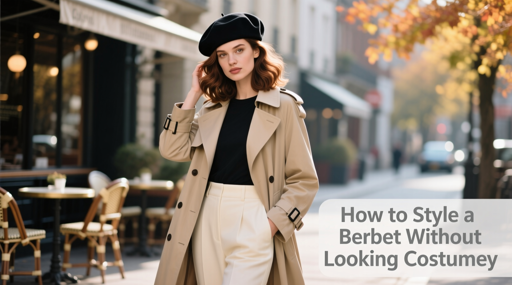 how to style a beret without looking costumey in everyday outfits