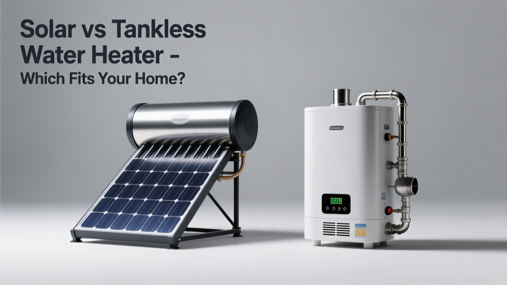 Solar vs Tankless Water Heater: Which Fits Your Home?