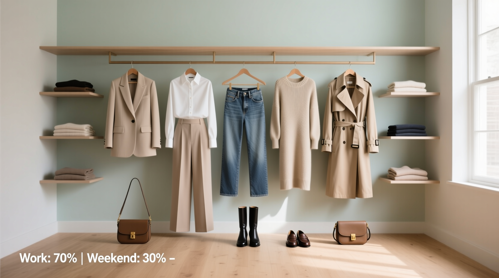 how to create a capsule wardrobe that fits both work and weekend plans