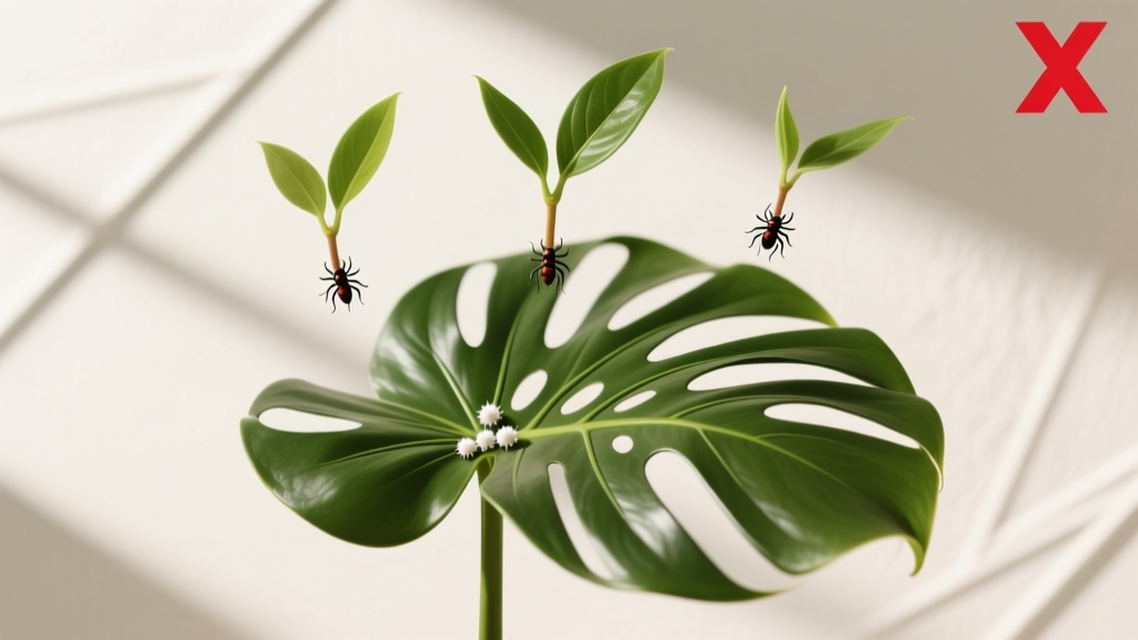 Swiss Cheese Plant Cutting for Propagation & Pest Control