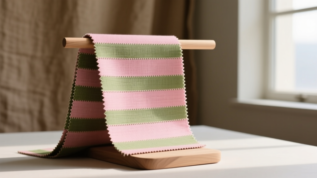 Sustainable Pink Green Striped Fabric Guide