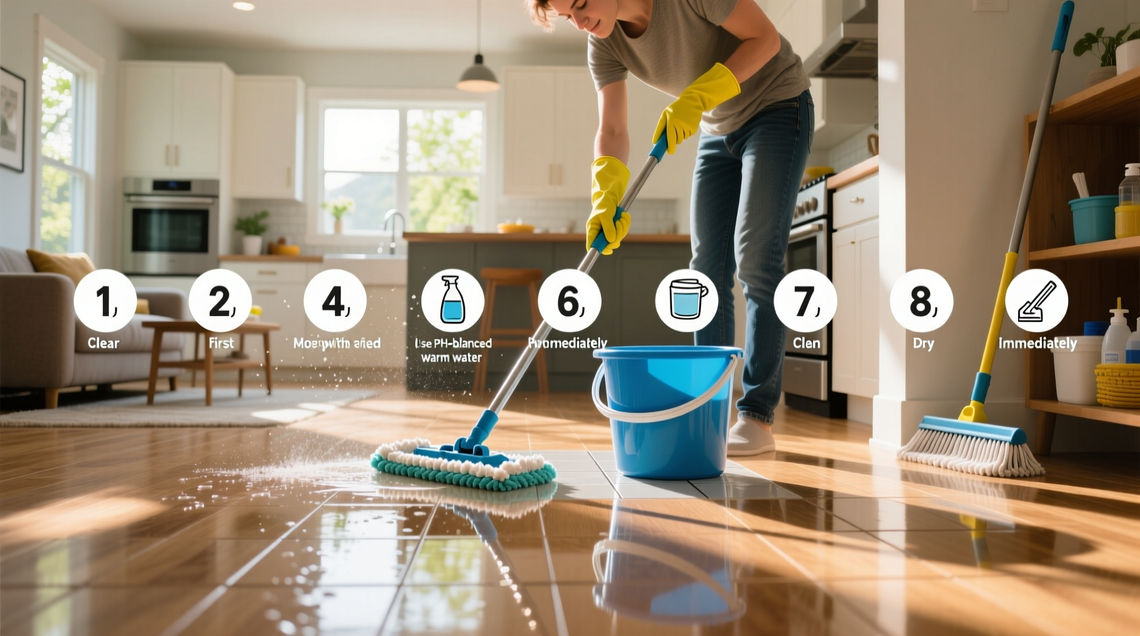 10 musts for spring cleaning wash floors