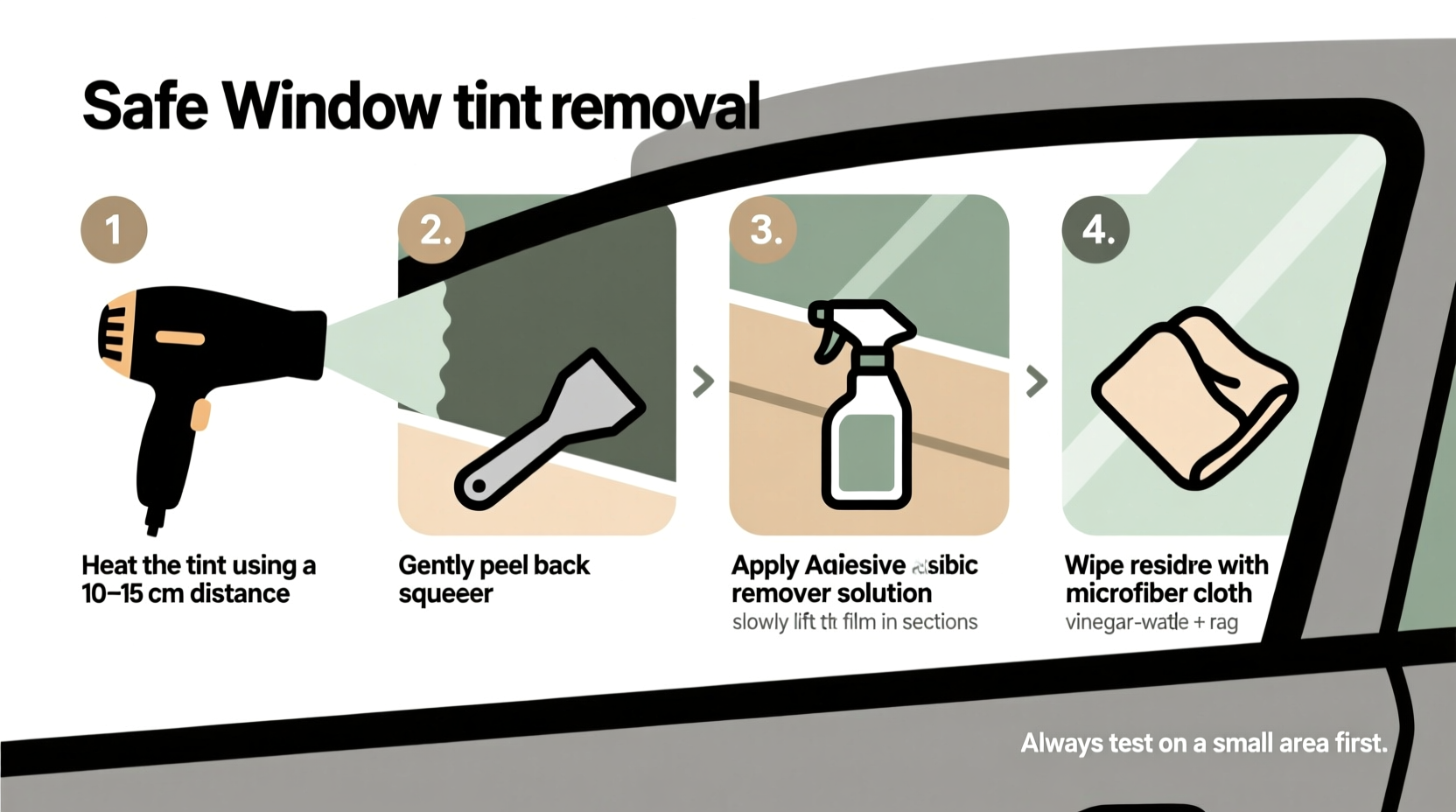 how to remove car tint from windows