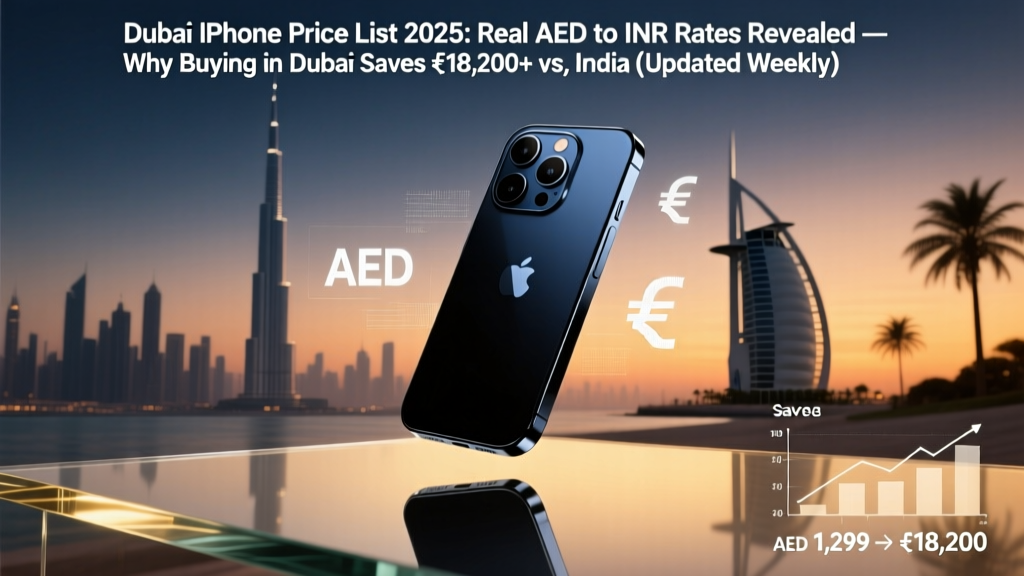 Dubai iPhone Price List 2025: Real AED to INR Rates Revealed — Why Buying in Dubai Saves ₹18,200+ vs. India (Updated Weekly)