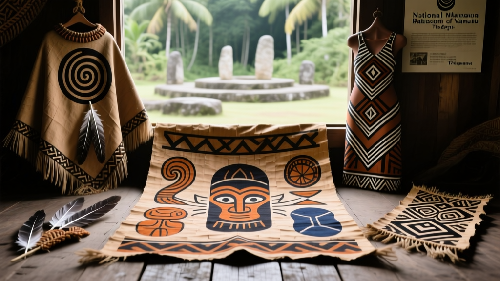 Vanuatu Nambawan Barkcloth Paint Pigments And Ancestor Symbolism