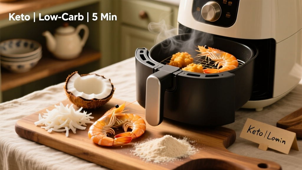 Keto Coconut Shrimp in Air Fryer (Crispy & Low-Carb)