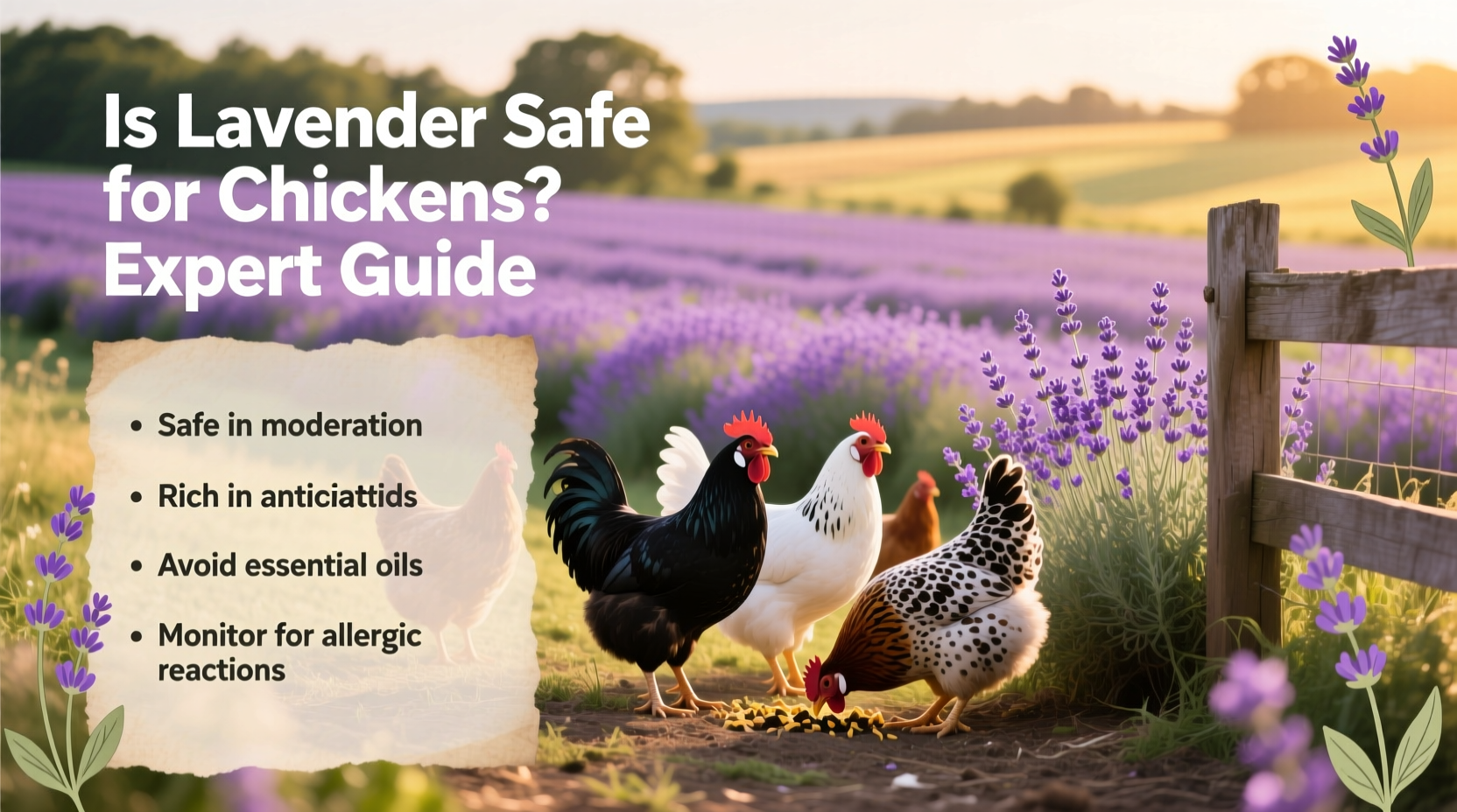 5 Lavender Benefits for Chickens | TheHomeSprouts