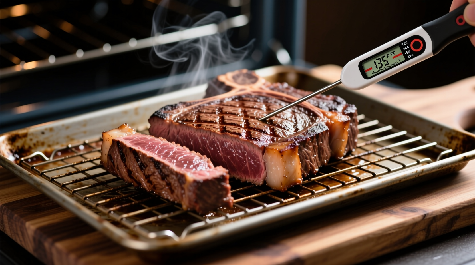 how long to cook steak in oven at 350