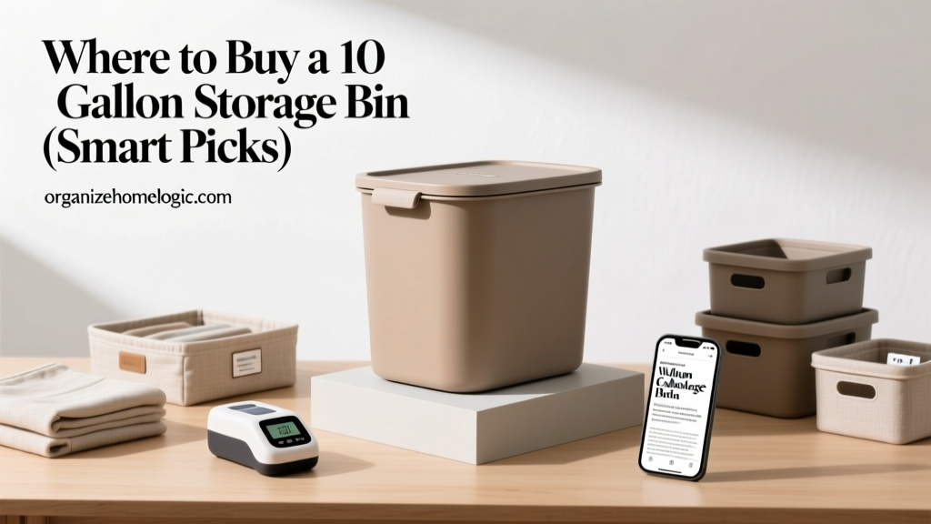 Where to Buy a 10 Gallon Storage Bin (Smart Picks)