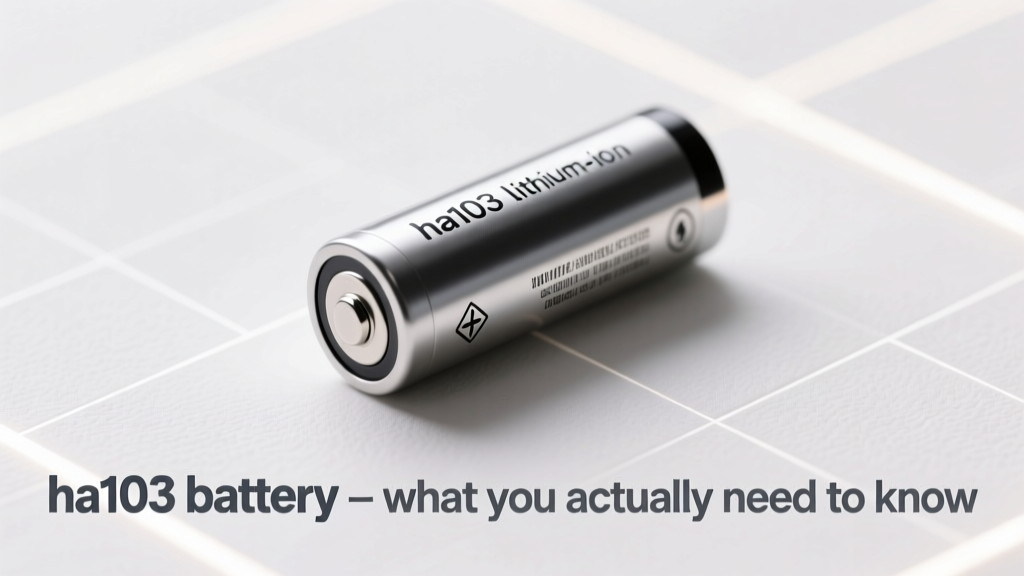 Ha103 Battery: 7 Critical Truths & Real Lifespan Data