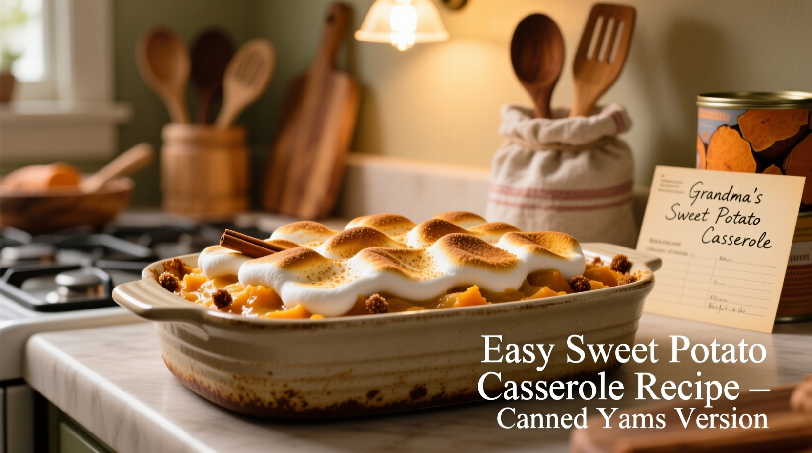 Easy Sweet Potato Casserole Recipe with Canned Yams
