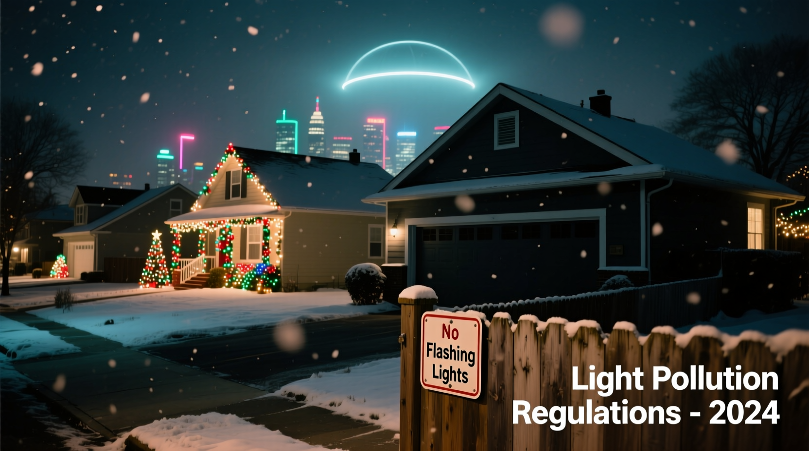 Why Do Some Neighborhoods Ban Flashing Christmas Lights Due To Light  Pollution