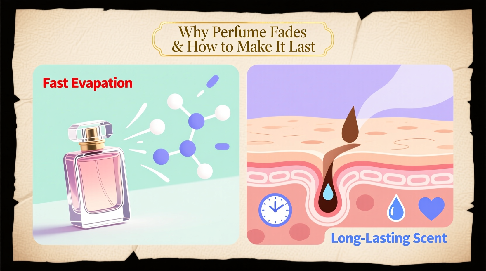 why does perfume fade quickly and how to make it last longer