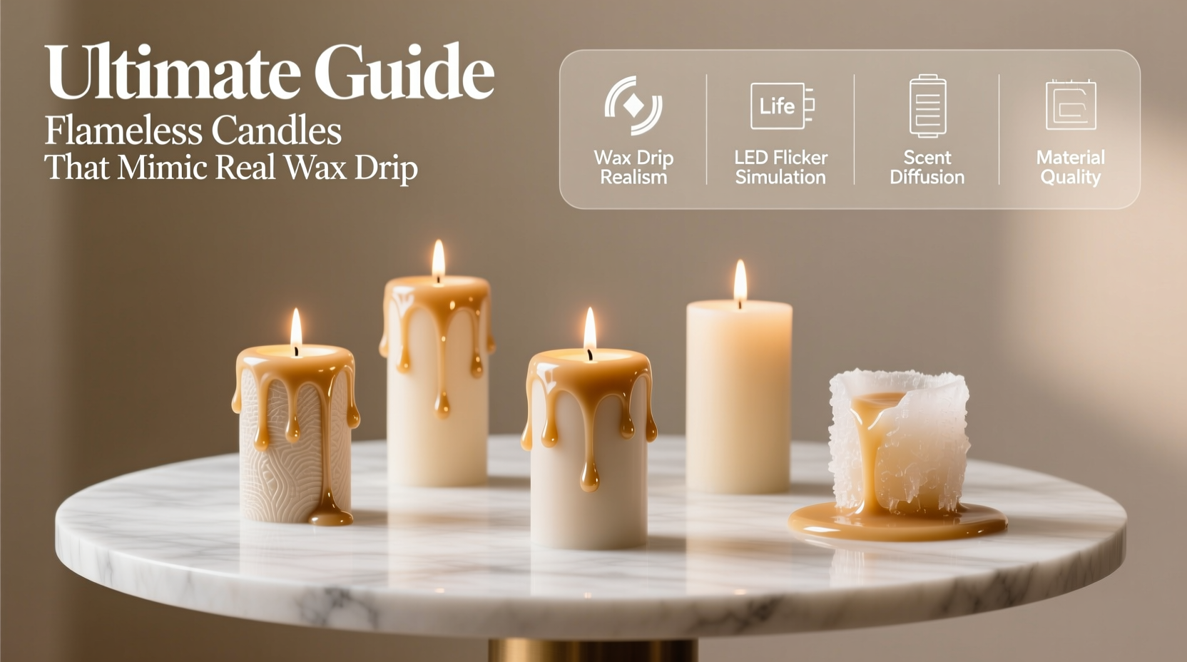 the ultimate guide to selecting flameless candles that mimic real wax drip behavior