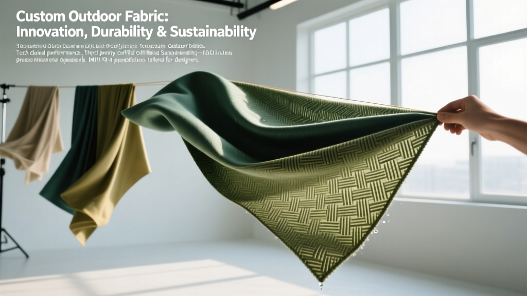 Custom Outdoor Fabric: Innovation, Durability & Sustainability