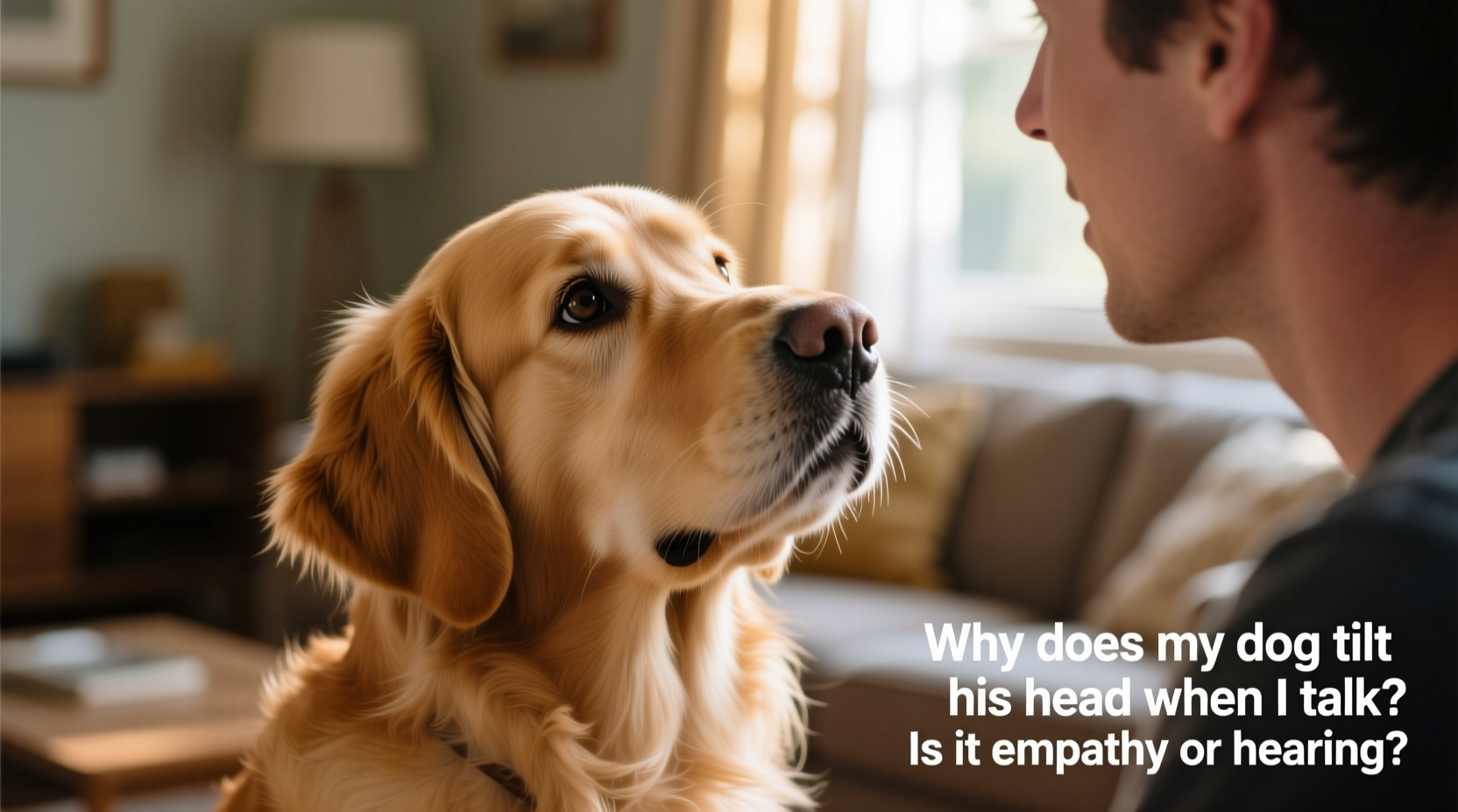 why does my dog tilt his head when i talk is it empathy or hearing