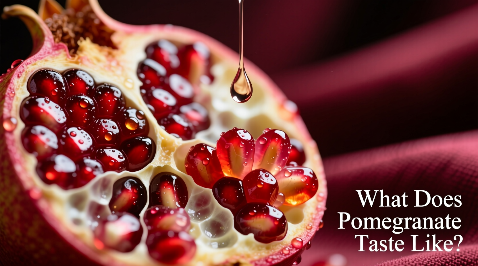 what does pomegranate taste like