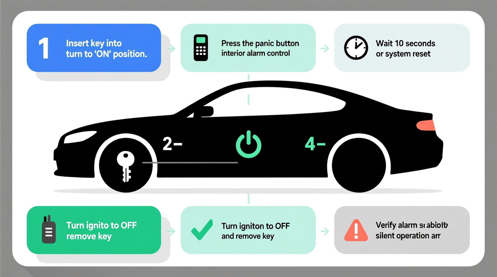 how to deactivate an alarm on a car