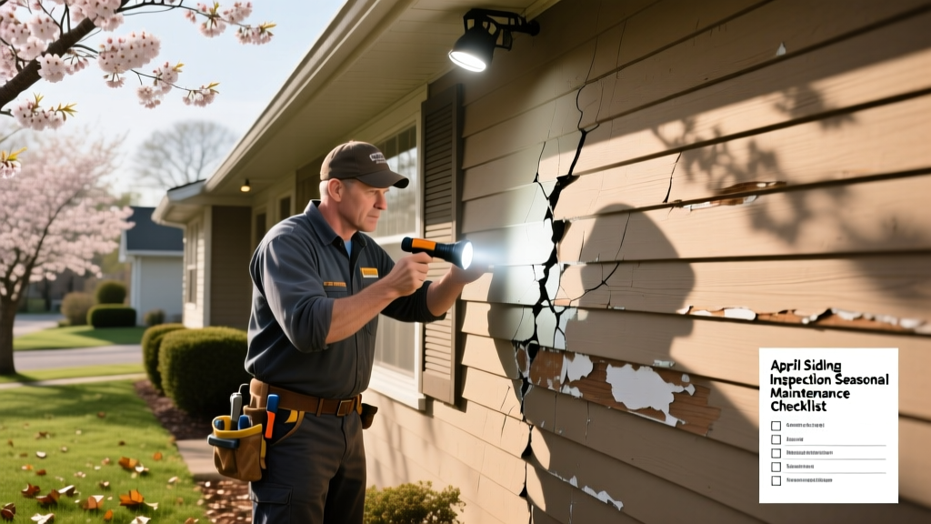 April Siding Inspection: Seasonal Maintenance Checklist