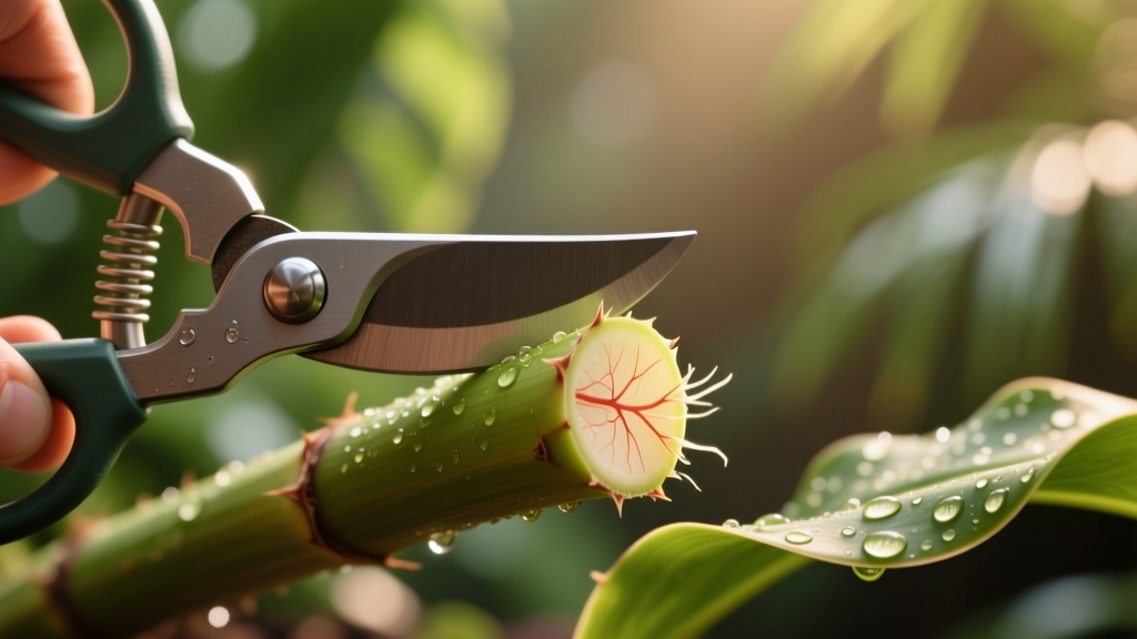 Tropical Plant Propagation: The Right Cut Wins