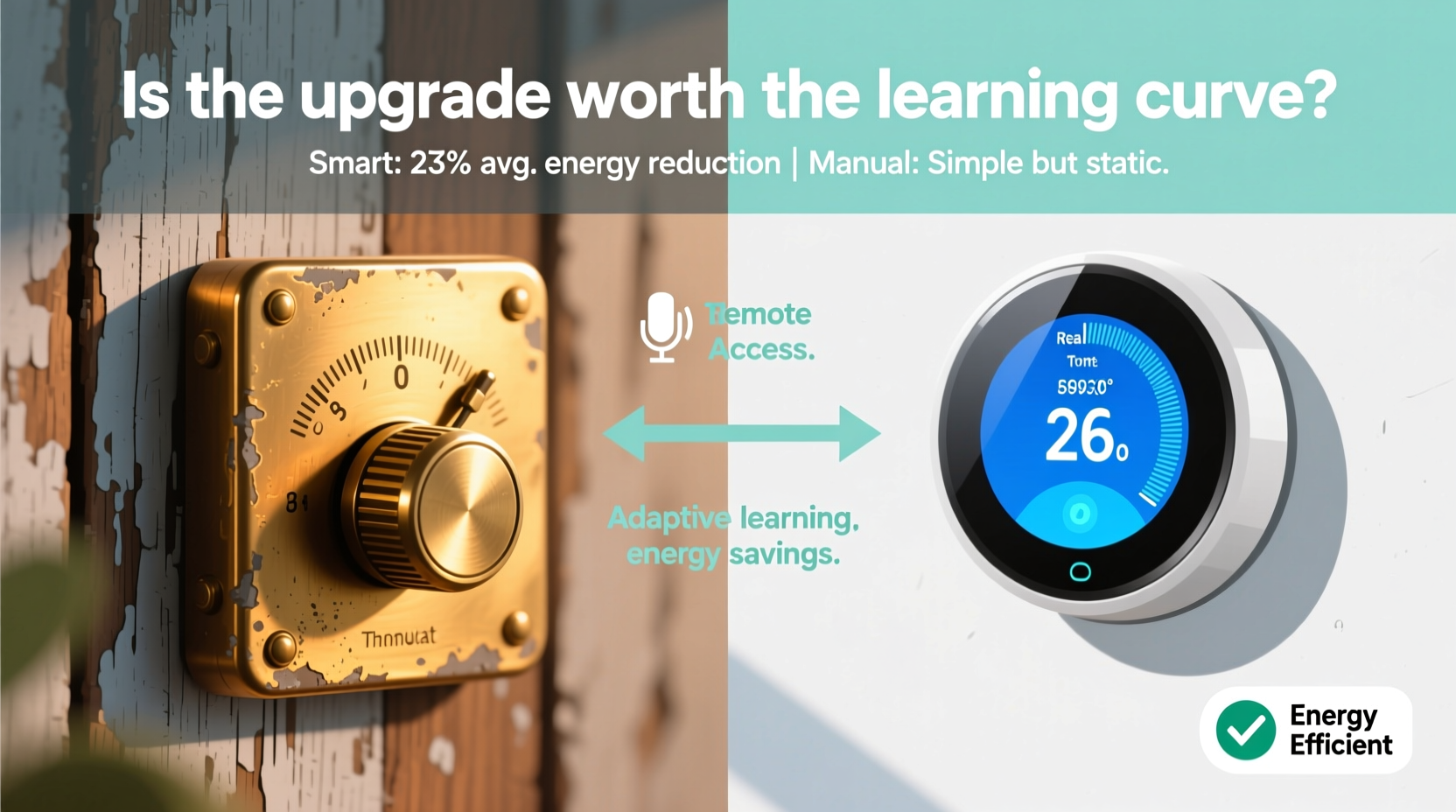 smart thermostat vs manual dial is the upgrade worth the learning curve
