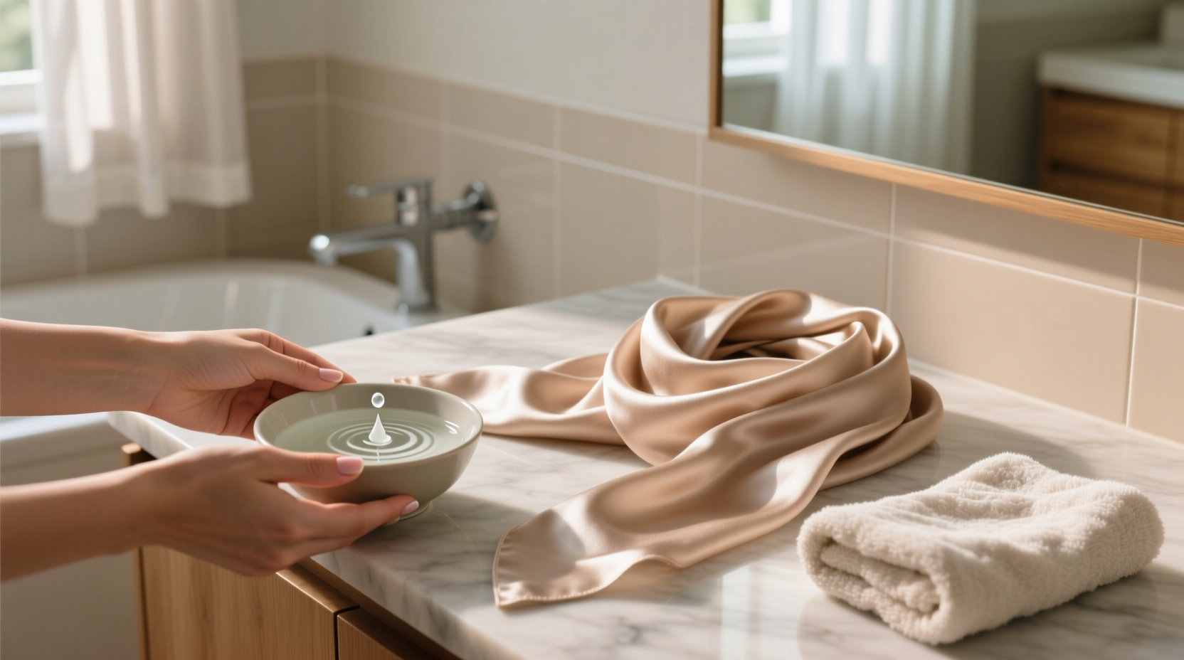 how wash and care silk