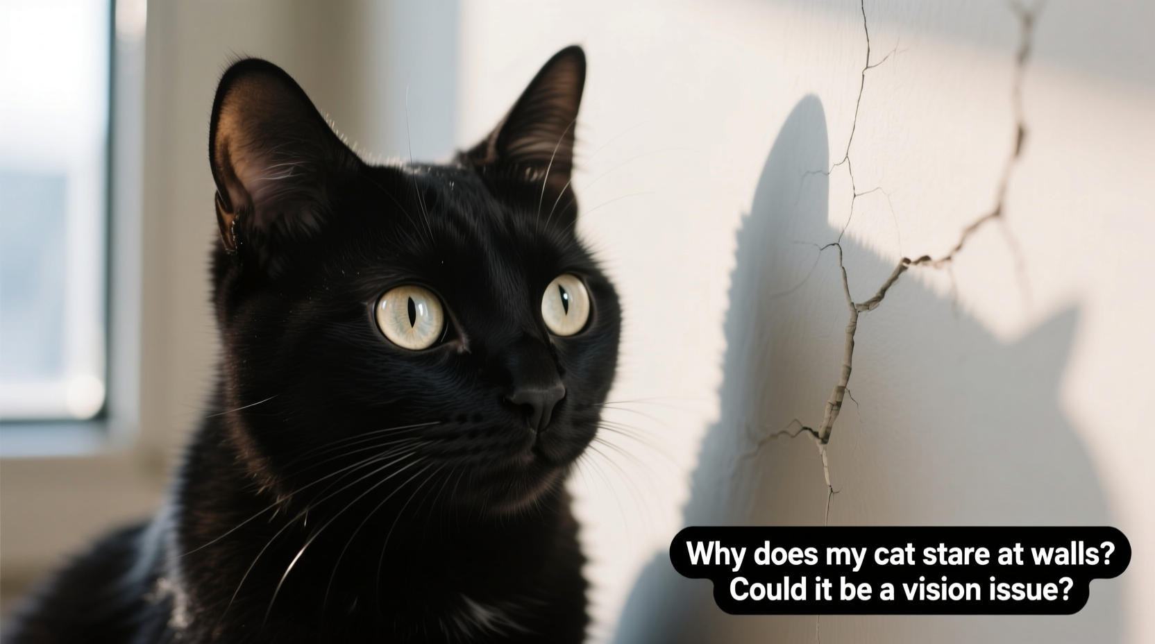 why does my cat stare at walls and could it be a vision issue